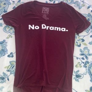 I’m selling a red shirt that says “no drama”